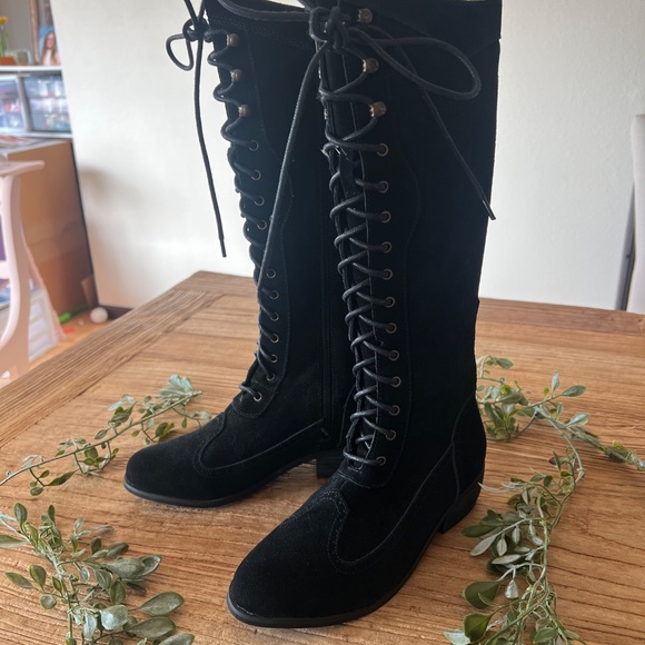 NWOT Alvida Leather Boot Black Y4 - Picture 6 of 12